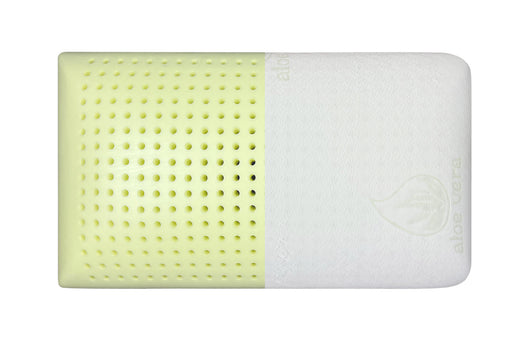 Guanciale Anatomico Aloe Vera Memo Cuscino Letto Saponetta Traspirante Memory Foam Anallergico Prodotto Italiano - Aloe - 1 Cuscino