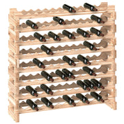 Portabottiglie in Legno 8 Livelli ¨C zephmum ¨C Naturale 114x28x113,5 cm