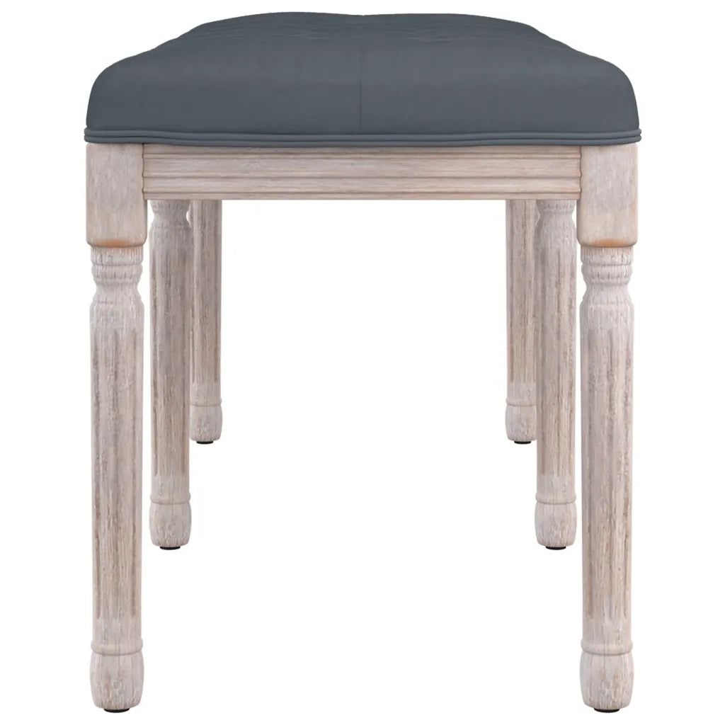 Panca Grigio Scuro 110x40x49 cm in Velluto