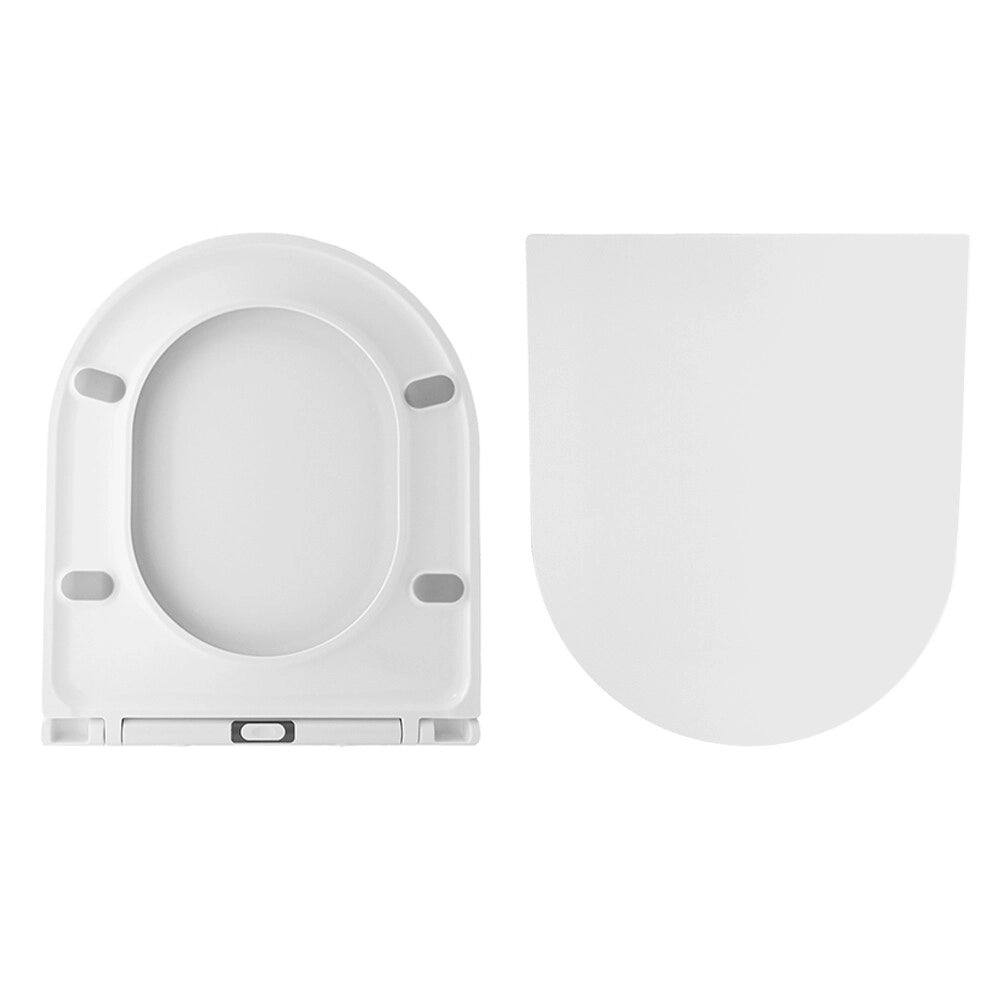 Sedile wc bianco in termoindurente con chiusura soft close per sanitari Kyoto