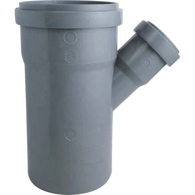 BRAGA RIDOTTA SCARICO IDRICO AD INNESTO - PP GRIGIO MM 90/40 45  °- 5 pezzi