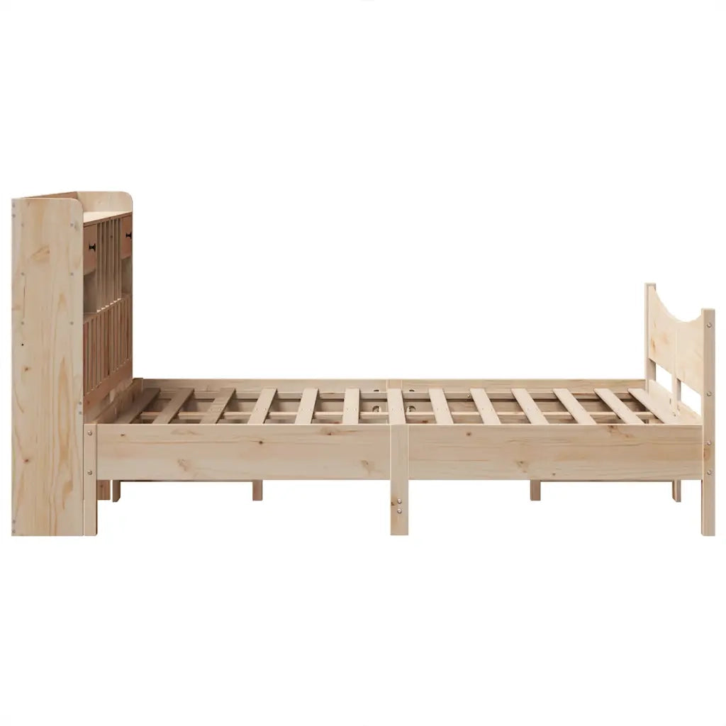 Letto senza Materasso 135x190 cm in Legno Massello di Pino