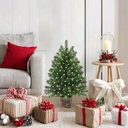 Albero di Natale artificiale con 150 LED Verde 65 cm PE e PVC 3397298