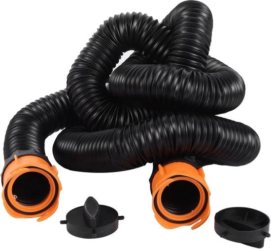 Serpentino per canali - 46 m - adattatore girevole - per camper - cavo in acciaio rinforzato.