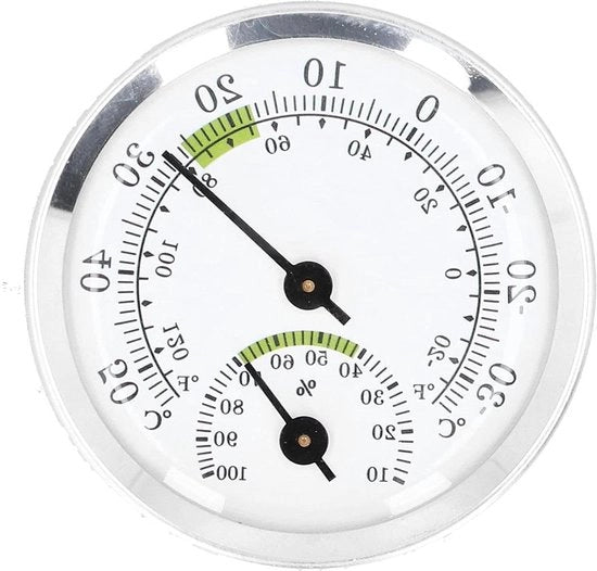 Termometro e Idrometro Analogico per Monitoraggio Temperatura e Umidità per Ambiente, Serra e Spazio per Piante.