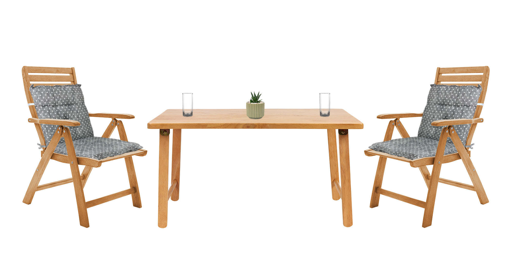 Set Cuscini Sedia Con Schienale Imbottiti Con Laccetti Banda Elastica 40 x 80 Cm CuoricinoPiombo - 2 Pezzi