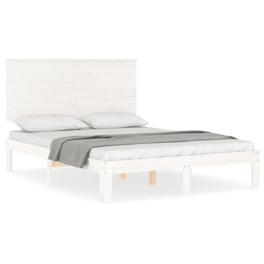 Giroletto con Testiera Bianco Small Double Legno Massello 3193632