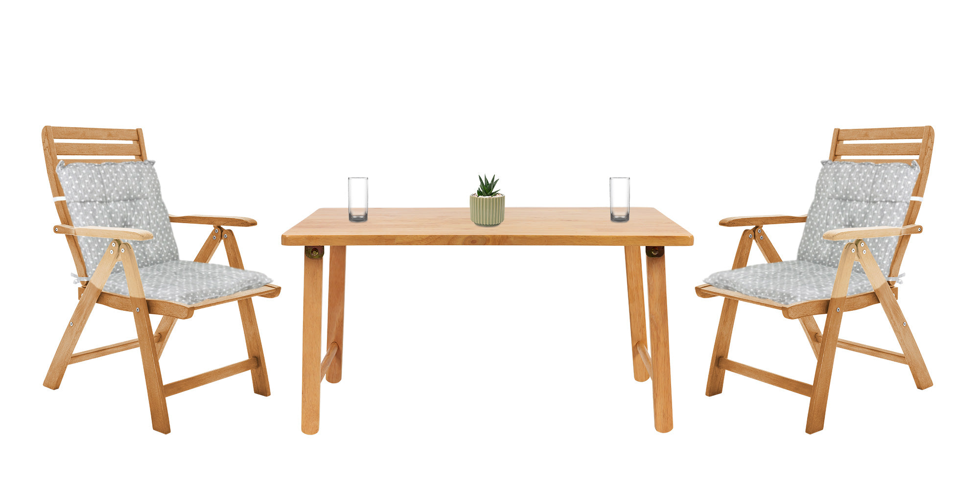 Set Cuscini Sedia Con Schienale Imbottiti Con Laccetti Banda Elastica 40 x 80 Cm CuoricinoGrigio - 4 Pezzi