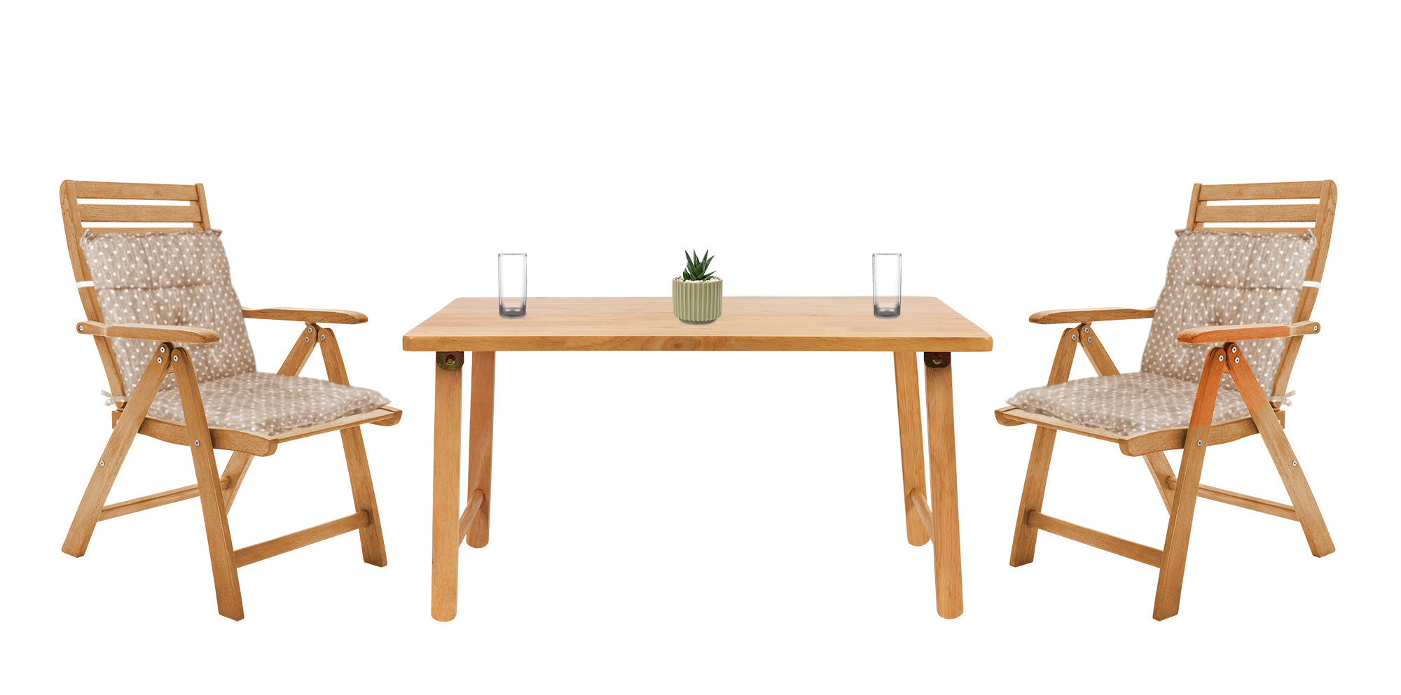 Set Cuscini Sedia Con Schienale Imbottiti Con Laccetti Banda Elastica 40 x 80 Cm CuoricinoMarrone - 6 Pezzi