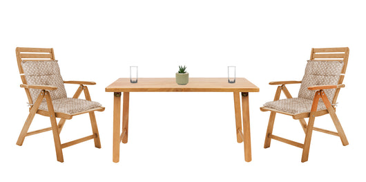 Set Cuscini Sedia Con Schienale Imbottiti Con Laccetti Banda Elastica 40 x 80 Cm CuoricinoMarrone - 6 Pezzi