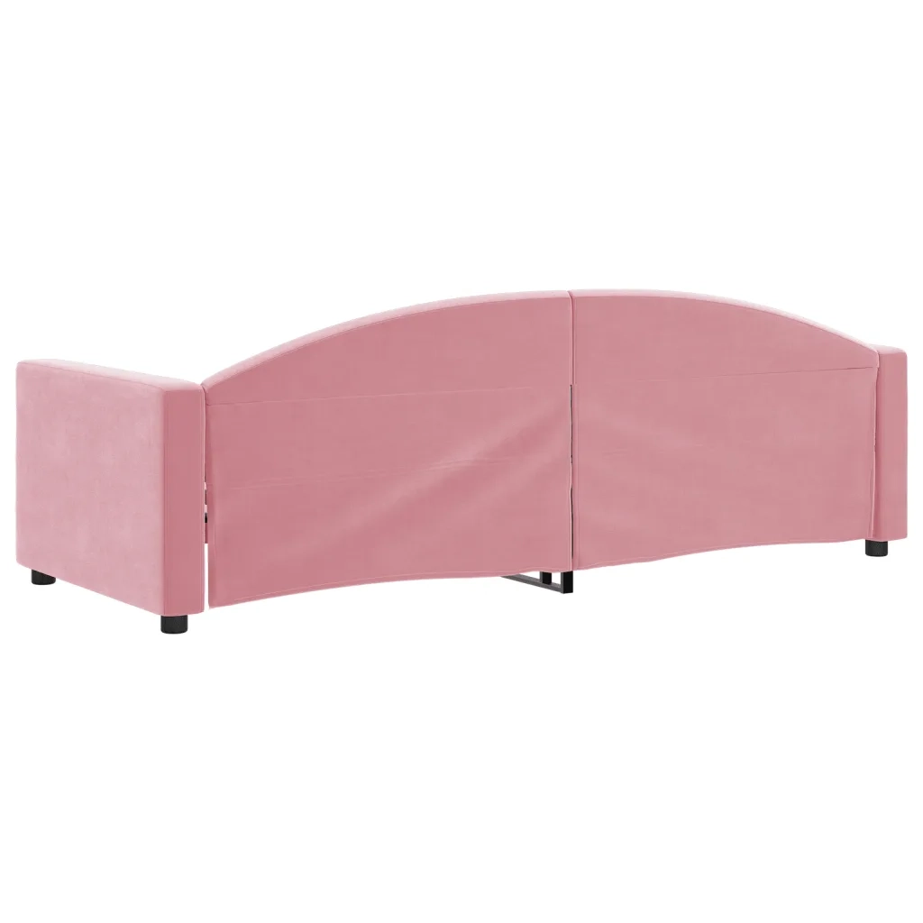 Letto da Giorno Rosa 80x200 cm in Velluto
