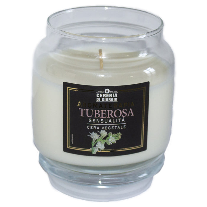 CANDELA PROFUMATA IN GIARA AROMATERAPIA TUBEROSA
