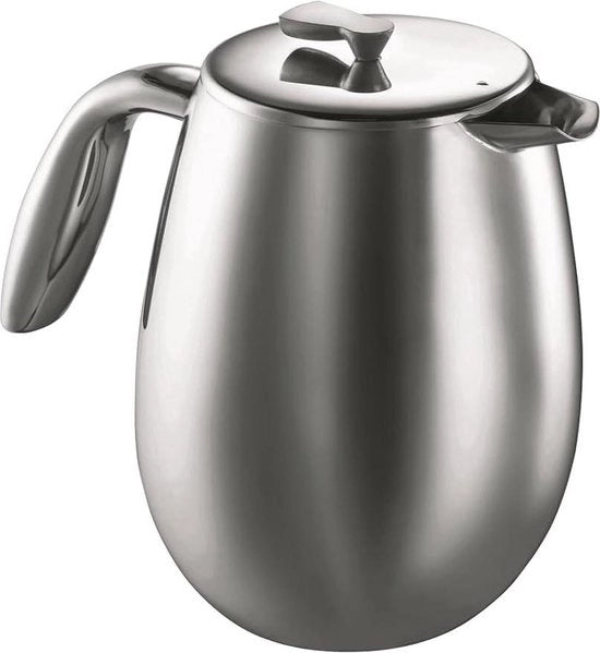 Caffettiera a Stompo in Acciaio Inossidabile - 12 tazze 15 L - Crome