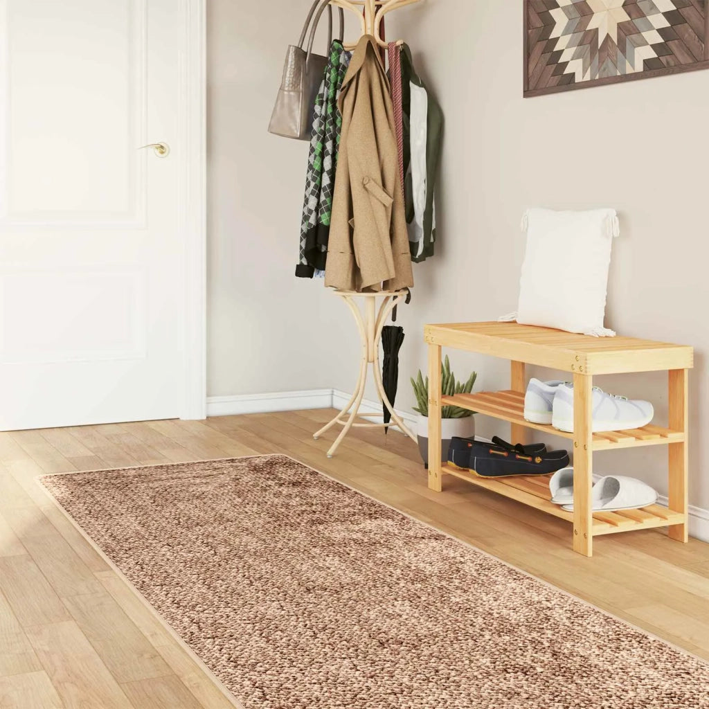Runner Tappeto MARSA Giallo 80 x 300 cm Poliestere e PVC