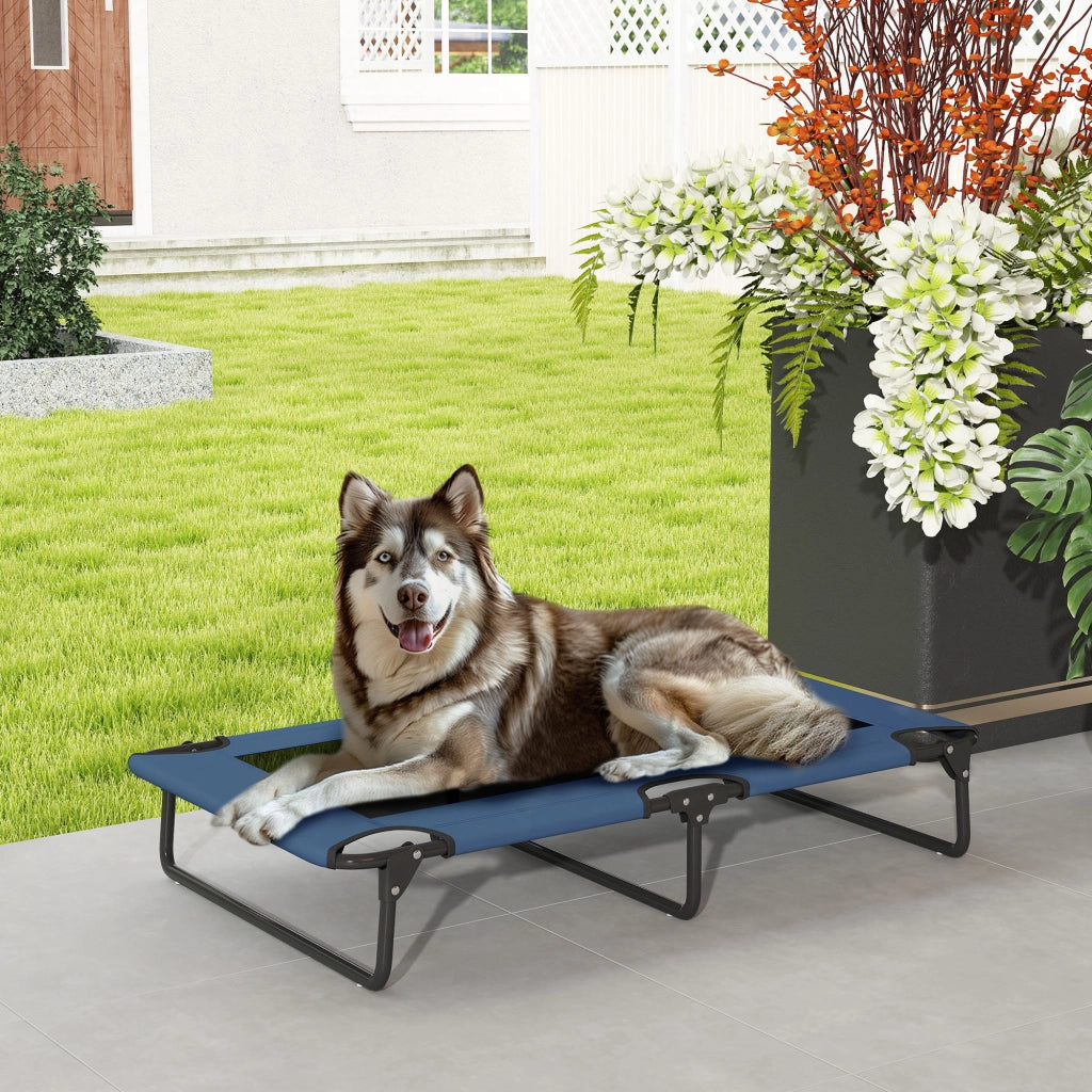 Letto per cani pieghevole in rete ¨C zephmum ¨C 107x61x20 blu scuro