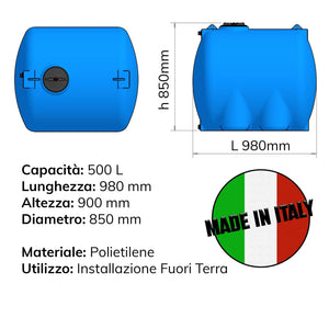 SERBATOIO CHL 500 LT