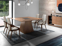 Tavolo da pranzo quadrata noce