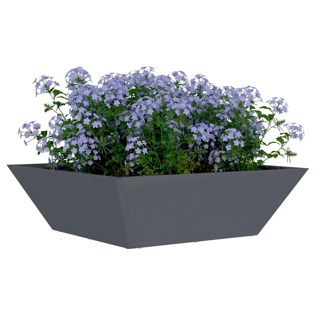 Vaso da giardino Antracite 50 x 50 x 15 cm 873828