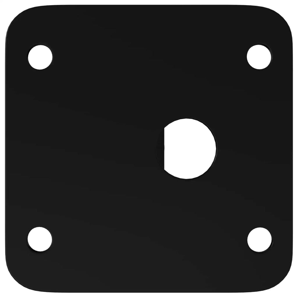 Piedi in piedi 2 pcs Nero 40 x 40 x 100 mm Ferro