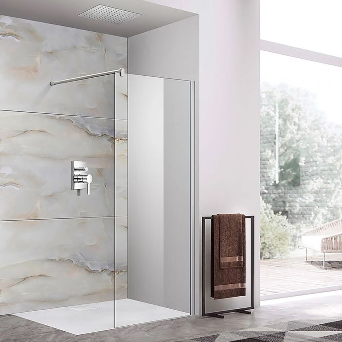 Parete doccia in Cristallo 8 mm Walk-In - Misura: 130 x h195 (8mm)