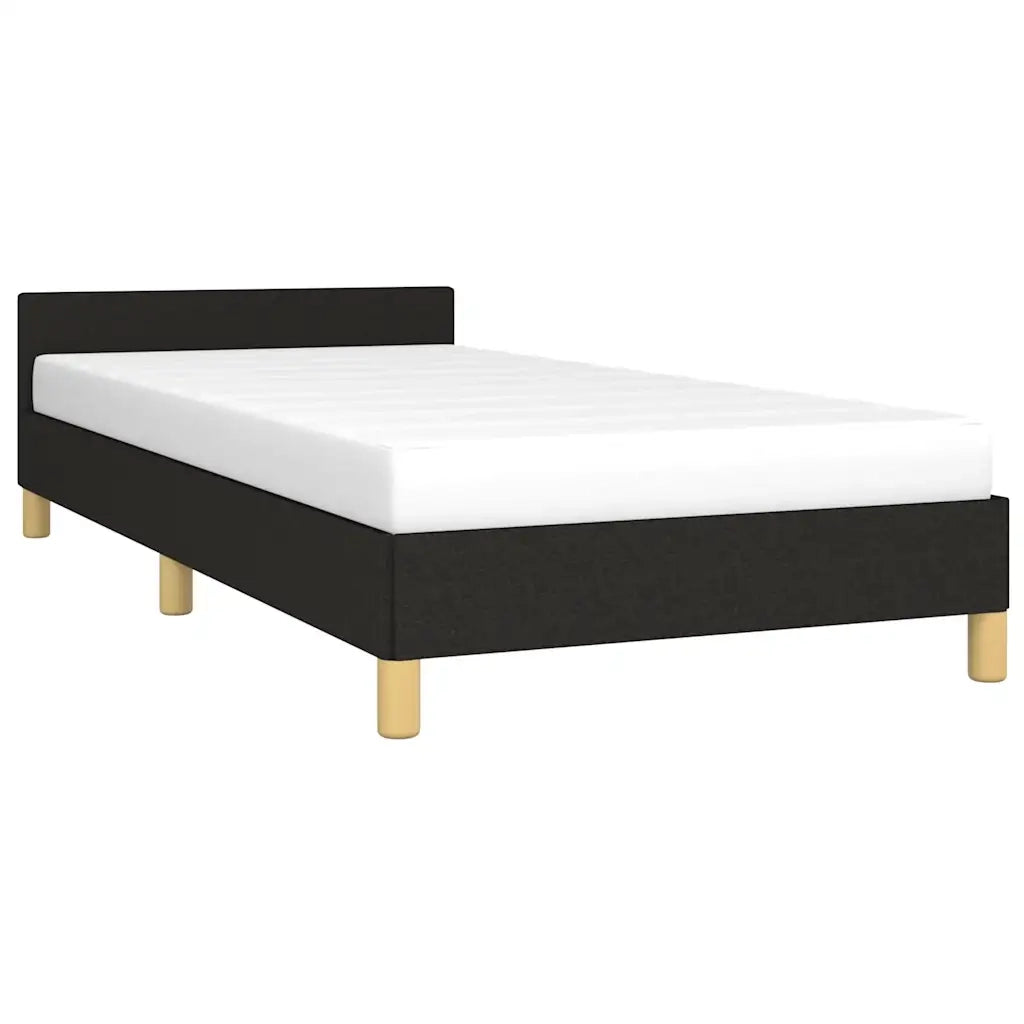 Giroletto con Testiera Nero 80x200 cm in Tessuto cod mxl 62473