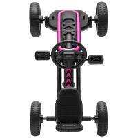 Go Kart a Pedali per Bambini 2-5 Anni con Struttura Metallica, Rosa
