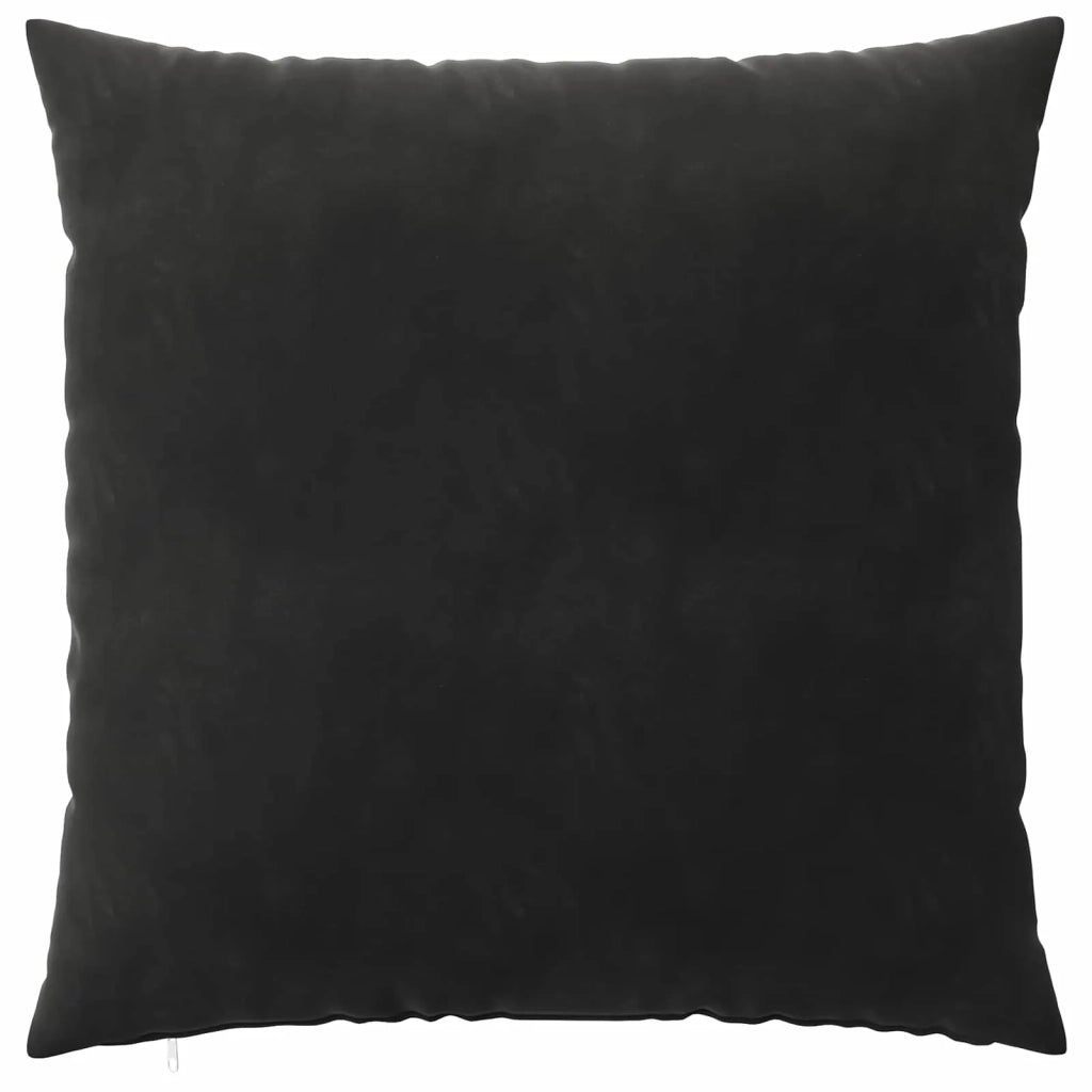Federa 6 pcs HEERLEN Nero 80 x 80 cm Velluto 913532