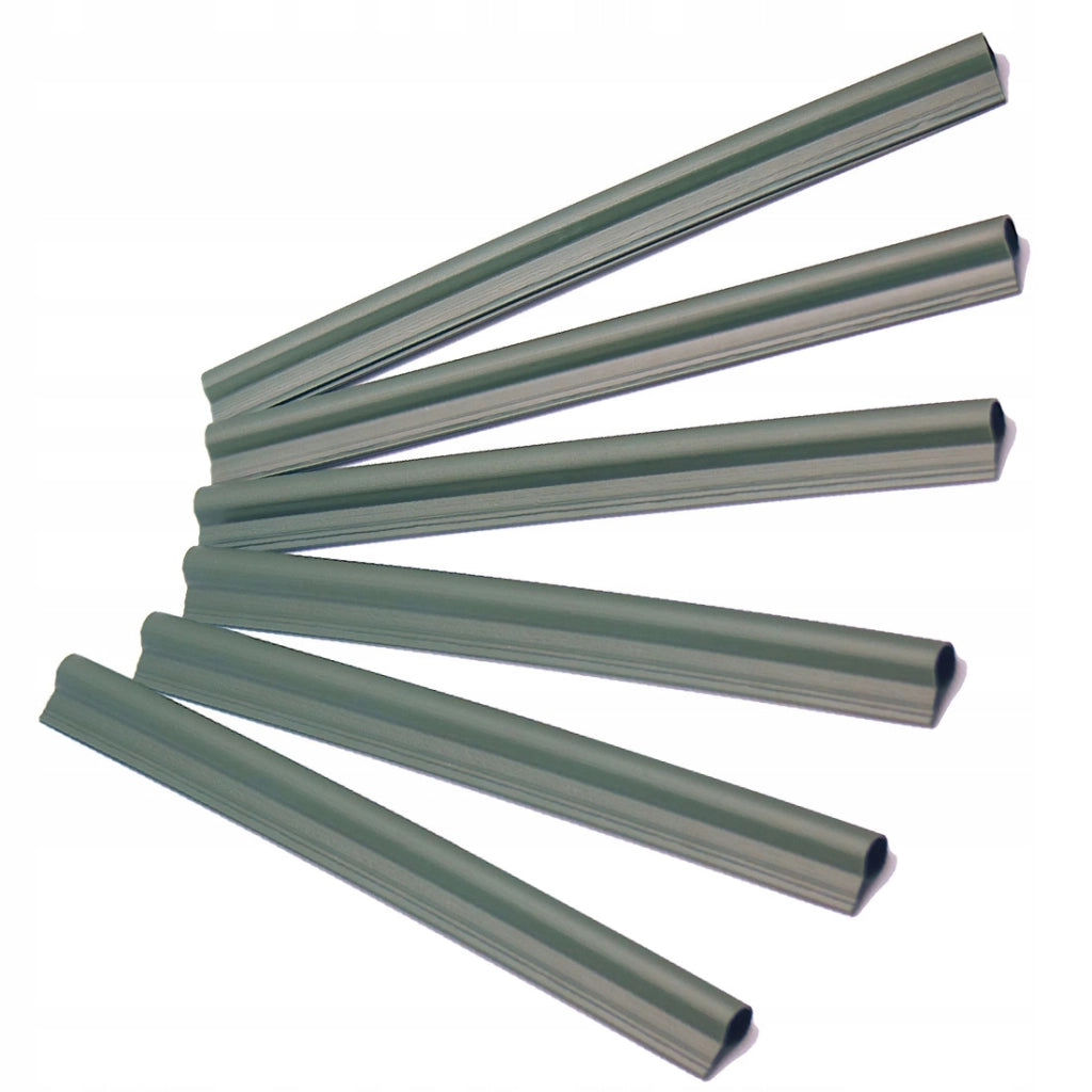 Clip KADAX da 19 cm per nastro per recinzioni, ganci per nastro per recinzioni, colore verde, confezione da 6 pezzi