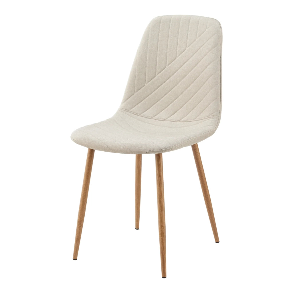 Set di 4 sedie da pranzo 88 x 44 x 55 cm design moderno robuste beige 03_0009839