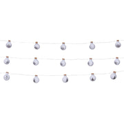 Catena 12 Sfere Vetro Bianco Opaco 25mm 0 ,3+1,1m