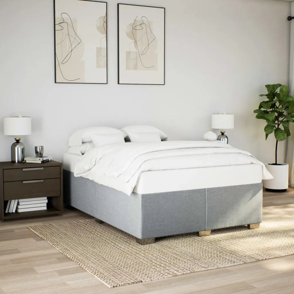 Giroletto senza Materasso Grigio Chiaro 140x190 cm Tessuto 3284471