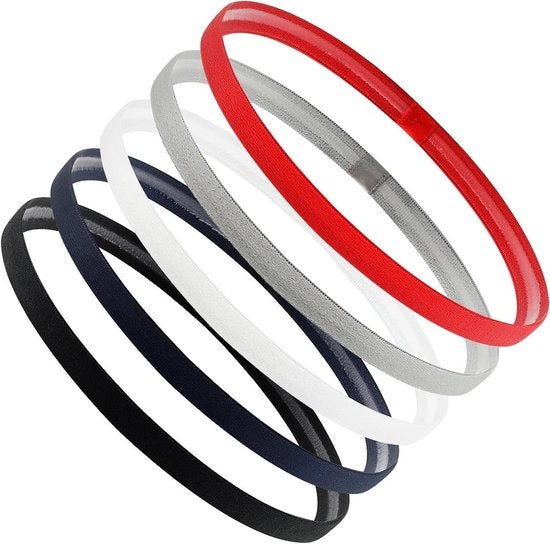 Cintura sportiva per bambini, 5 pezzi, cinture elastiche per bambini, antiscivolo e respirante, calcio, atletica, yoga.