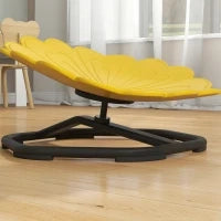 Sedia girevole sensoriale per bambini, sedile girevole per l'allenamento dell'equilibrio e della coordinazione, giallo