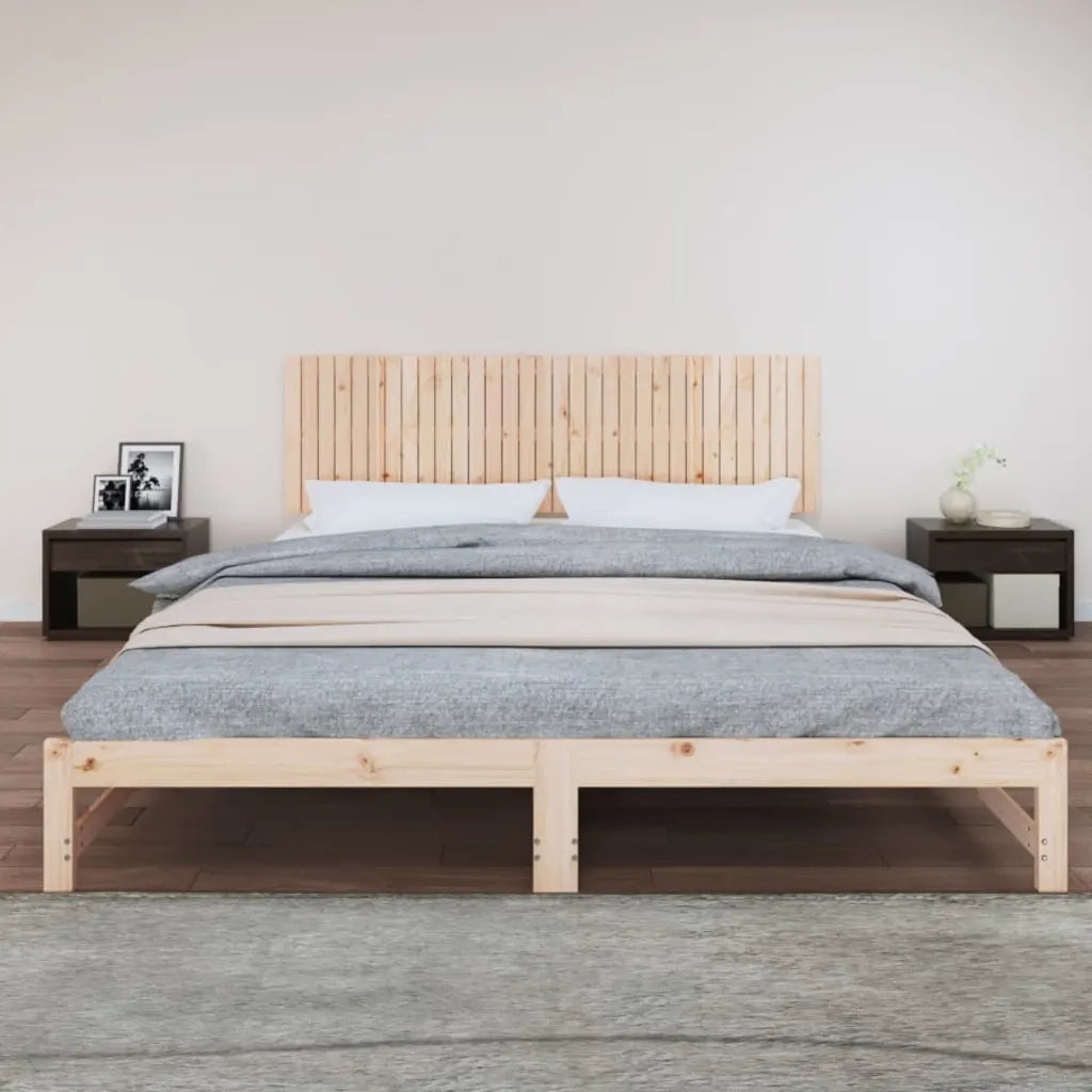 Testiera | Testata da Parete 204x3x60 cm in Legno Massello di Pino