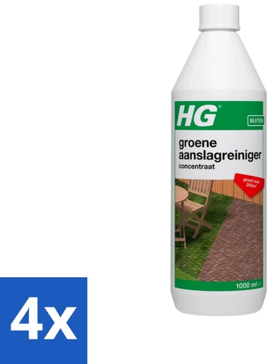 Pulente per giardino - Concentrato - Risultato in 36 ore - 1L - Confezione economica - 4 pezzi
