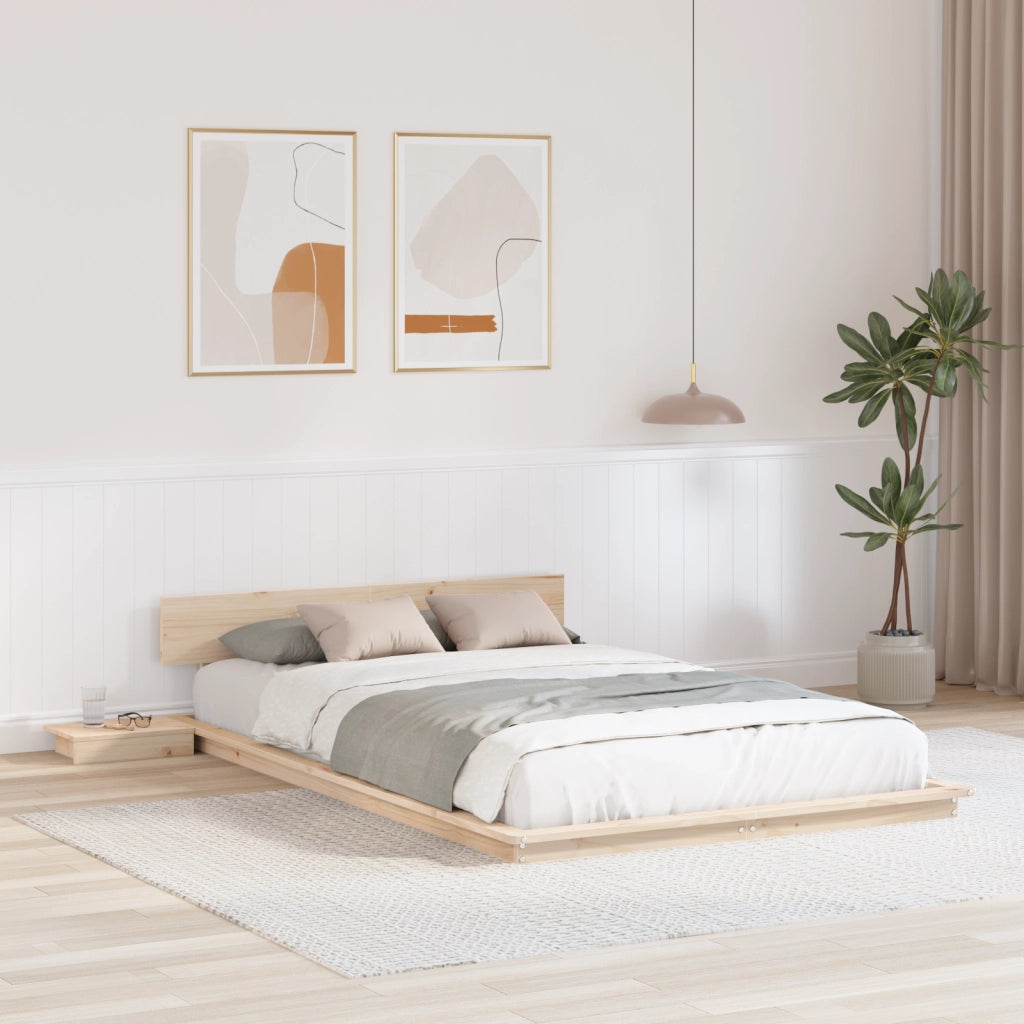 vidaXL Struttura del letto Marrone 120 x 200 cm legno