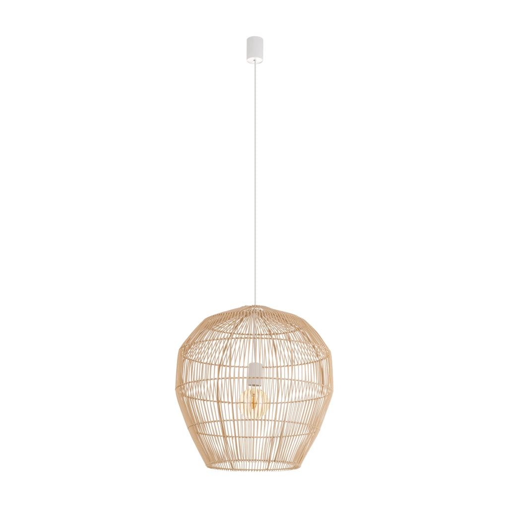 Lampada a sospensione in bambù Haiti M E27 25W Nowodvorski