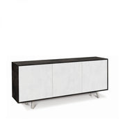 Mobile 3 Ante 177L x 41P x h74 – Finitura Nero Opaco e Bianco Opaco – Sarmog