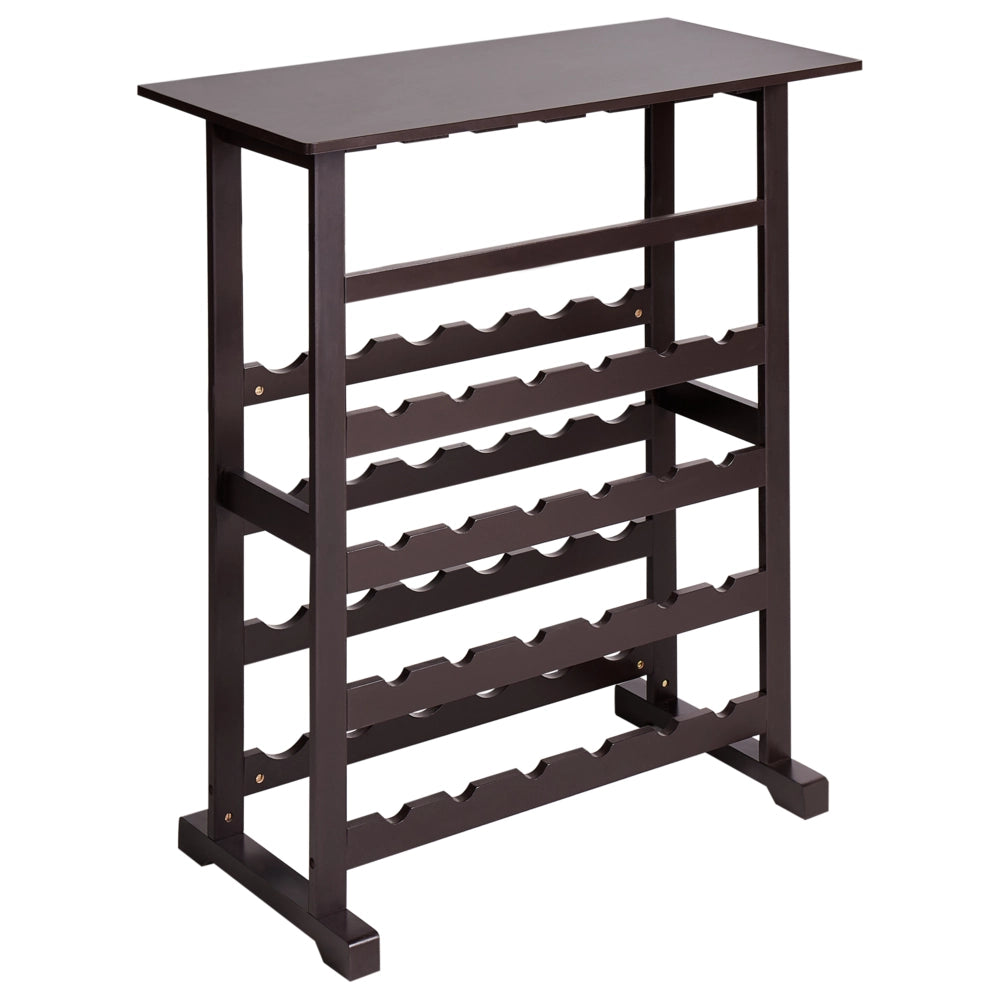 Portabottiglie in MDF marrone scuro Stile classico ed elegante per la casa
