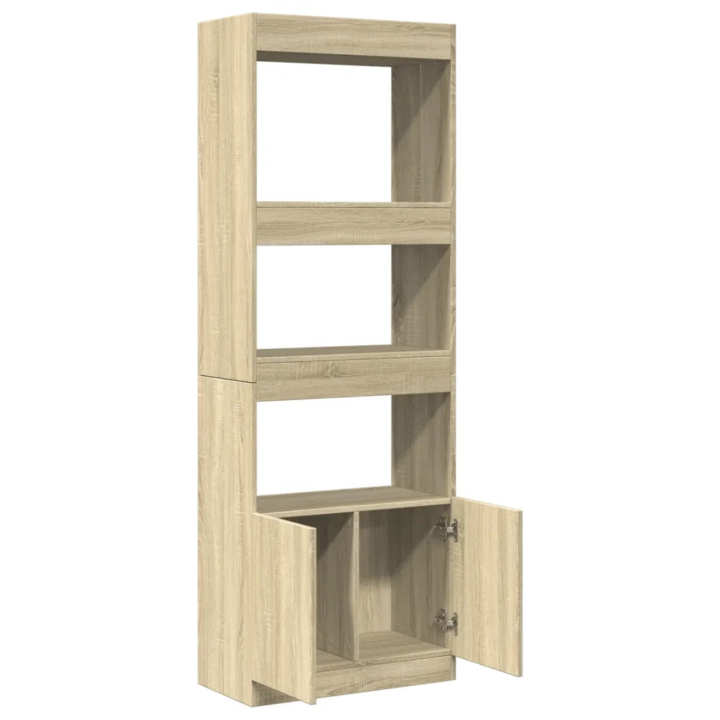 Credenza-Buffet-Armadio da cucina Rovere Sonoma 63x33x180 cm in Truciolato