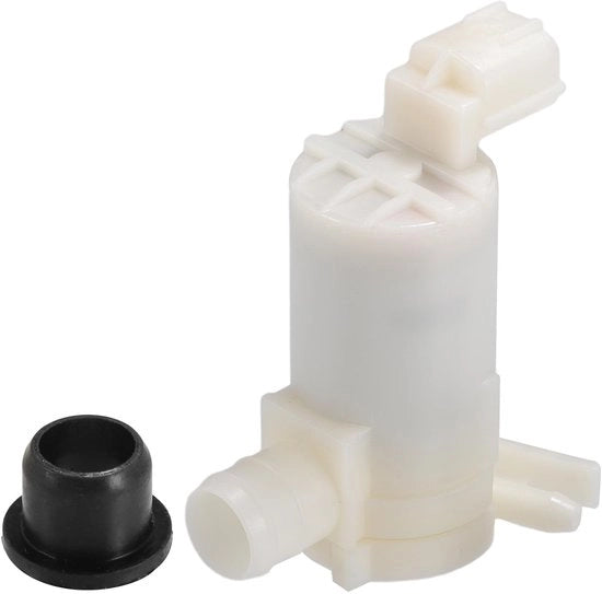 Pompa per pulitore di vetri per lato anteriore e posteriore - Materiale: plastica/rubbero - 2 pinne - Dimensioni: 79x64x40mm - Non originale - Sostituisci la vecchia pompa - Pompa per getto d'acqua
