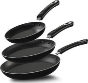 Set di Padelle a 3 pezzi con Base Induttiva - Padelle Antiaderenti 20cm, 24cm, 28cm