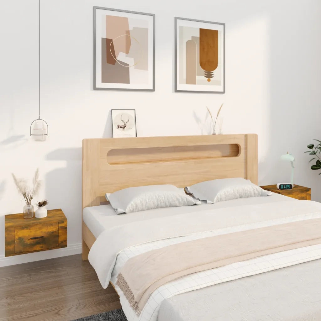 Comodini a Muro 2 pz Rovere Fumo 50x36x25 cm cod mxl 30072