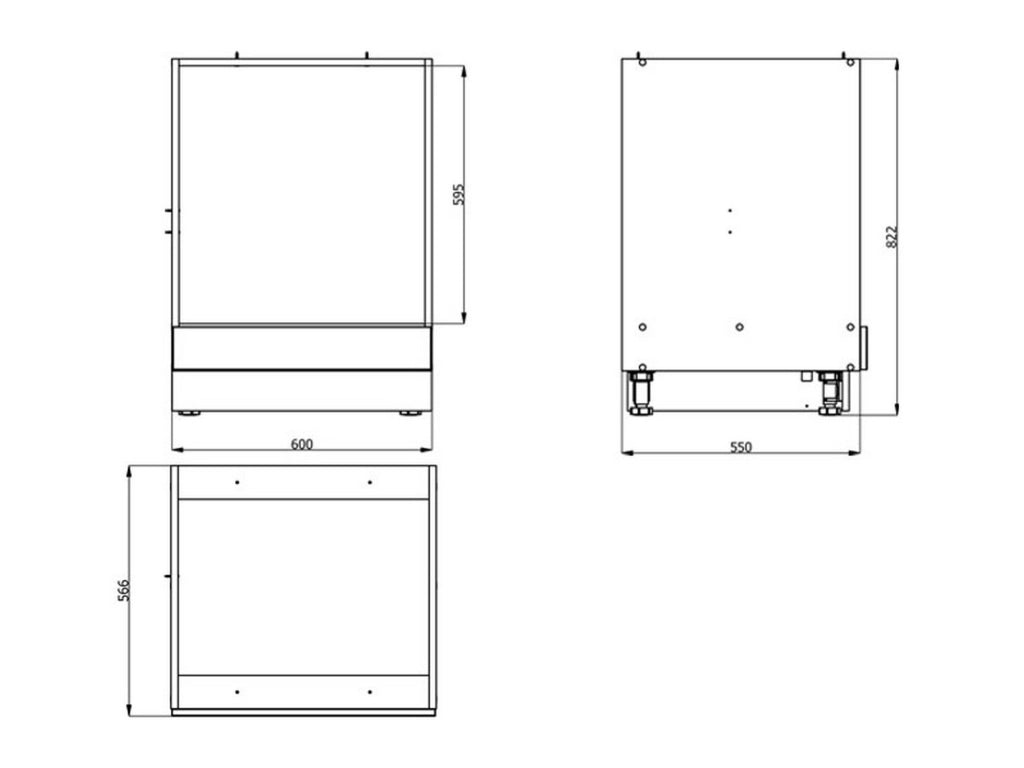 Mobile da Cucina Falmentaaa, Dispensa da Cucina un Cassetto, 60x57x82h cm Bianco