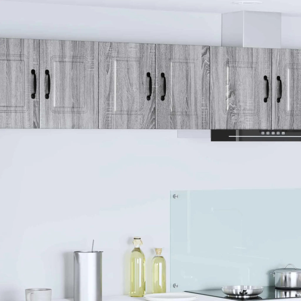 Mobile da cucina con porta 2 pz-Set di 2 Armadio da cucina Grigio Sonoma 30 x 31 x 40 cm