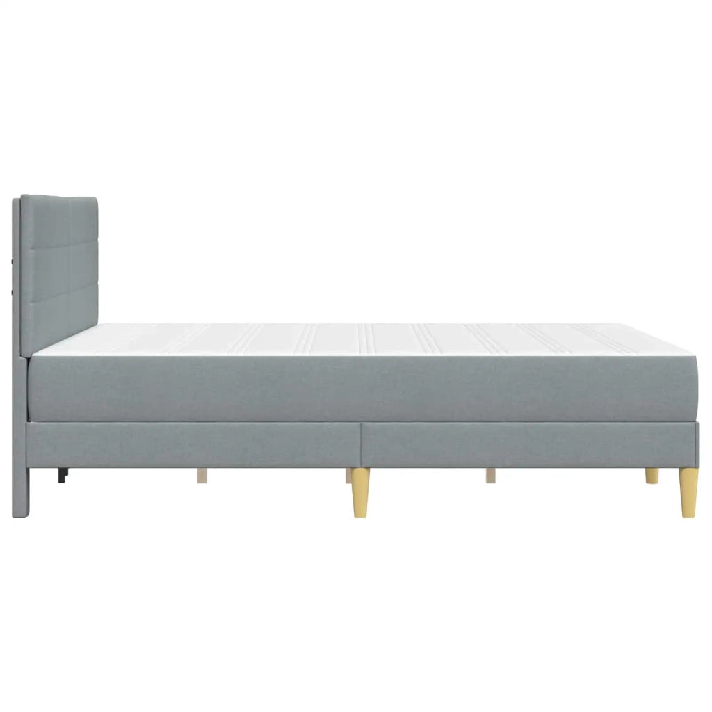 Struttura del letto-Giroletto Grigio chiaro 120 x 190 cm Poliestere