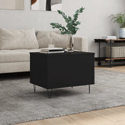 Tavolino da Salotto Nero 60x44,5x45 cm in Legno Multistratocod mxl 78809