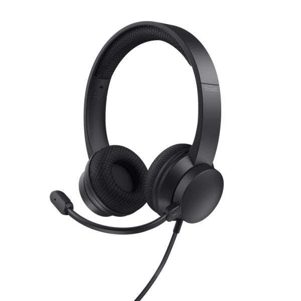 Trust ayda auricolare cablato a padiglione musica e chiamate usb tipo a nero - 25089