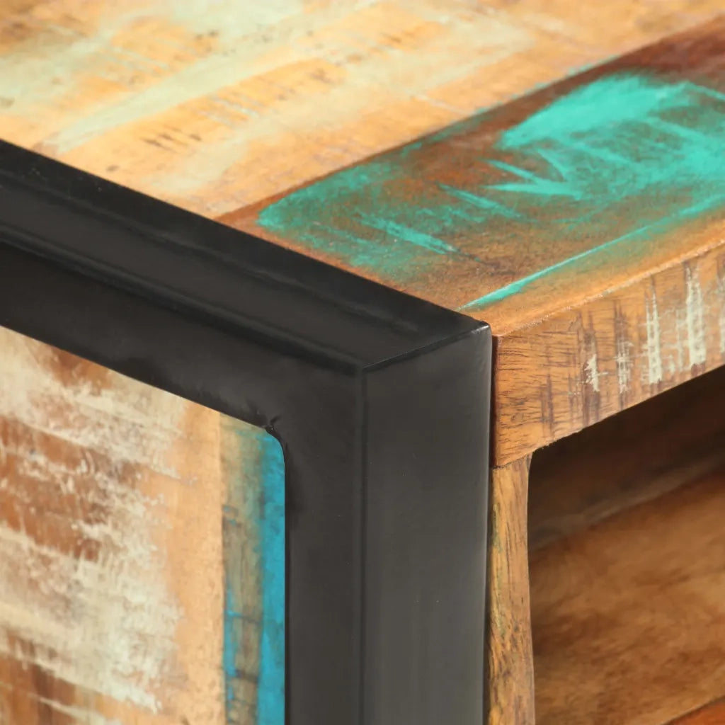 Comodino 40x35x55 cm in Legno Massello di Recupero 321568