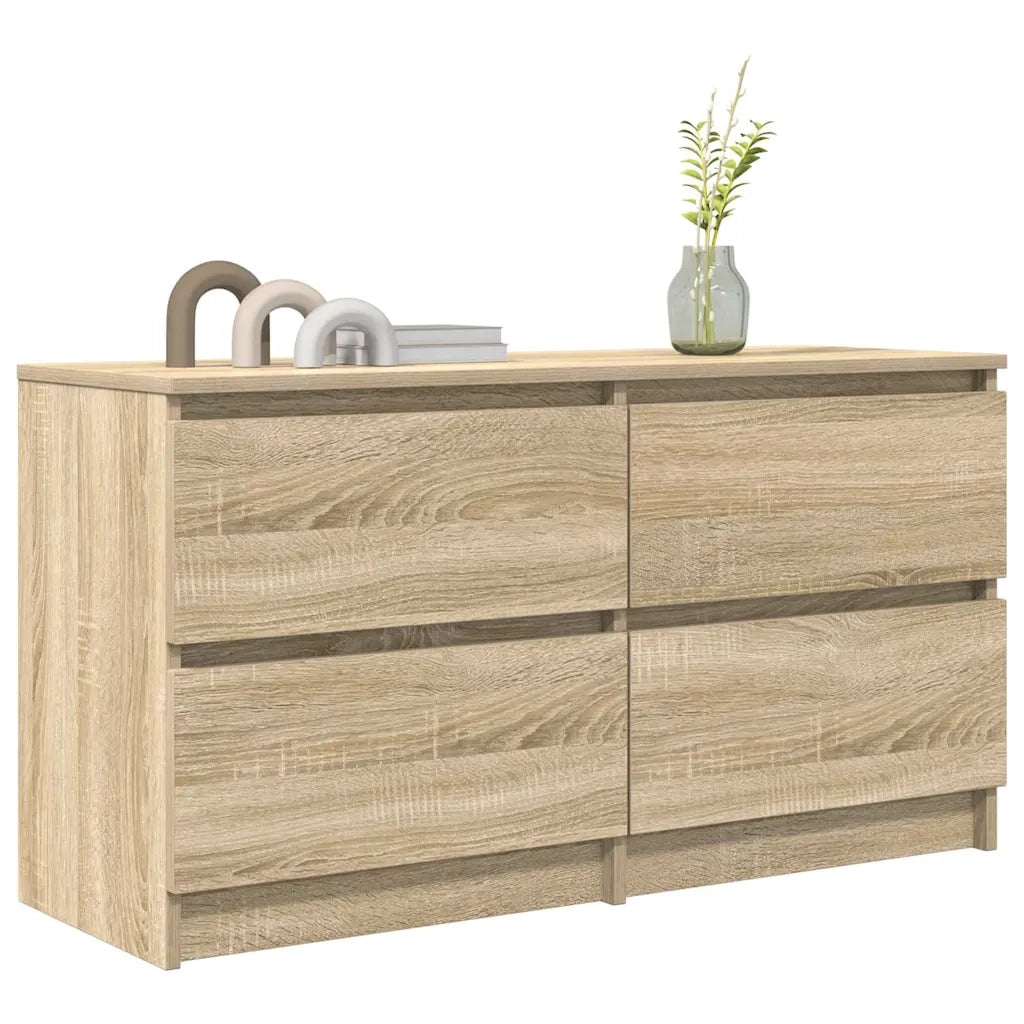 Mobile Porta TV Rovere Sonoma 100x35x54 cm in Legno Multistrato 861798